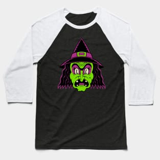 Retro Halloween Witch Baseball T-Shirt